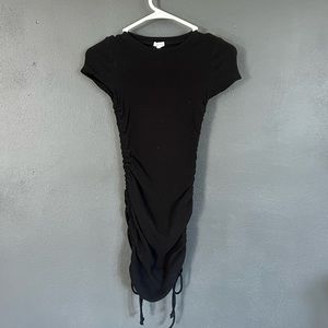 Garage scrunch tie side dress